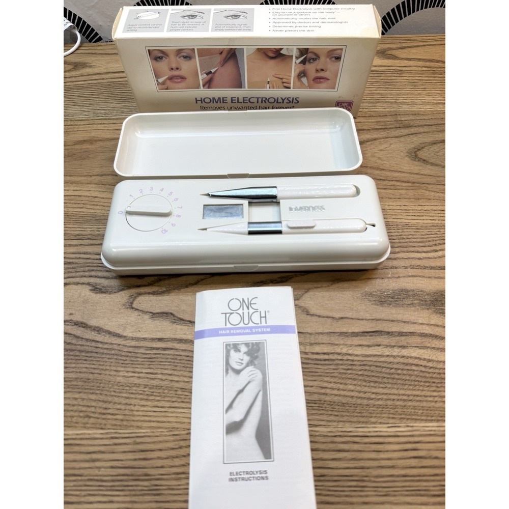 Vintage 1983 Inverness One Touch Deluxe Home Electrolysis Hair Removal System